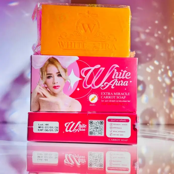 (১পিস) White Aura Miracle Carrot Soap